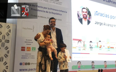 Álvarez Máynez se compromete a asignar más recursos para niños y niñas